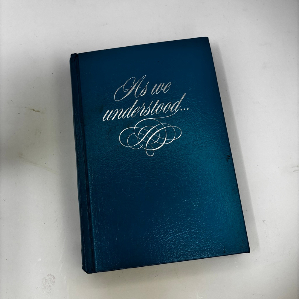 Teal "As We Understood" Notebook One Size
